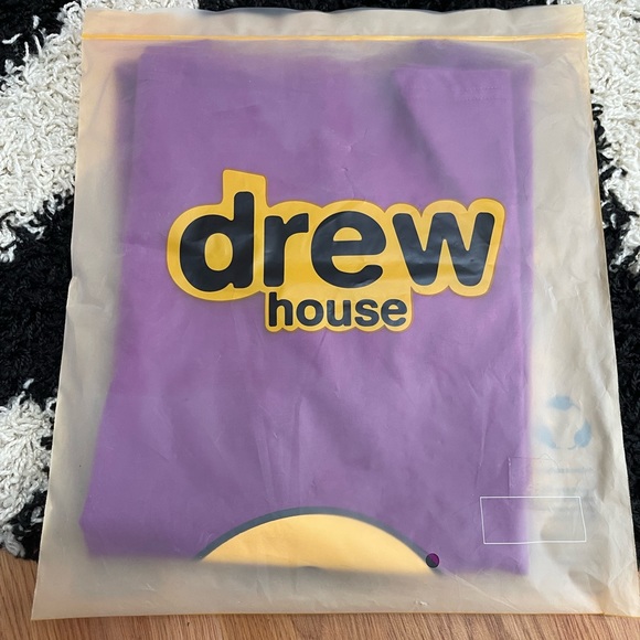 NWOT Men’s Small/Women’s Medium Drew House Mascot Cotton Tee In Purple - Picture 11 of 12
